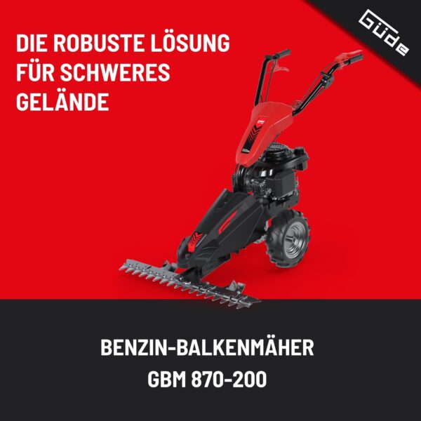 0ece7b06-b90c-5bce-a48a-12c619866189 Benzin-Balkenmäher GBM 870-200 – Leistungsstarker Profi für hohes Gras und anspruchsvolles Gelände