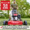 HECHT 5511 Benzin-Mulchmäher – Kraftvoll, vielseitig und perfekt für große Rasenflächen