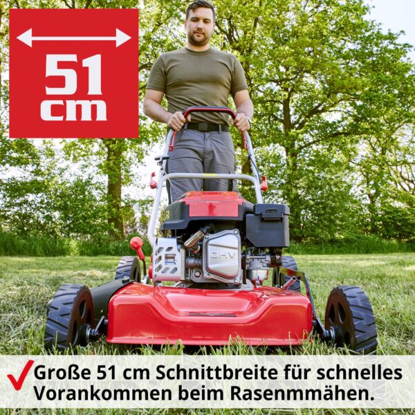 HECHT 5511 Benzin-Mulchmäher – Kraftvoll, vielseitig und perfekt für große Rasenflächen