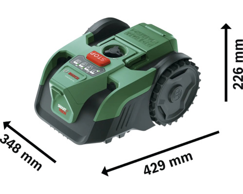 Mähroboter BOSCH VisiMow 18V-100 – Intelligente Rasenpflege ohne Begrenzungsdraht