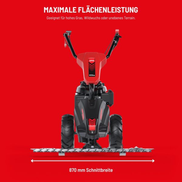 c4ef5740-3e26-508c-b41f-f9a4ed34f66c Benzin-Balkenmäher GBM 870-200 – Leistungsstarker Profi für hohes Gras und anspruchsvolles Gelände