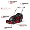 image (4) Einhell Power X-Change Akku-Rasenmäher GE-CM 43 Li inkl. 2 Akkus, 2 Schnellladegeräten und Mulchkit